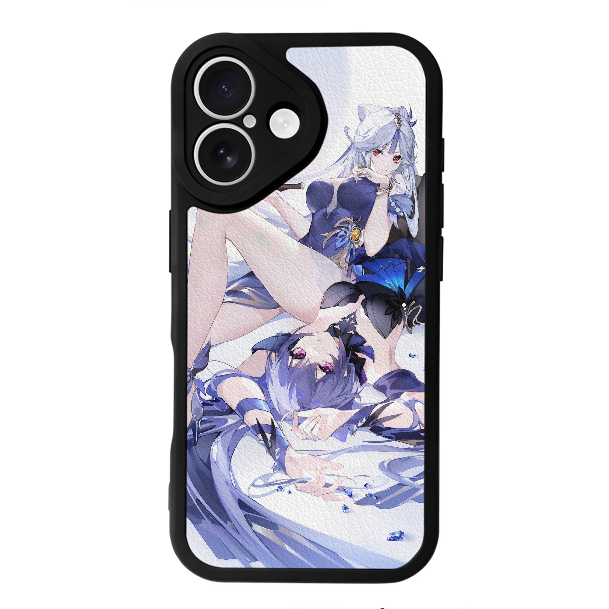 げんし神 genshin 【iPhone 16シリーズ対応】シリコンスマホケース（レザー調） 材質：シリコン